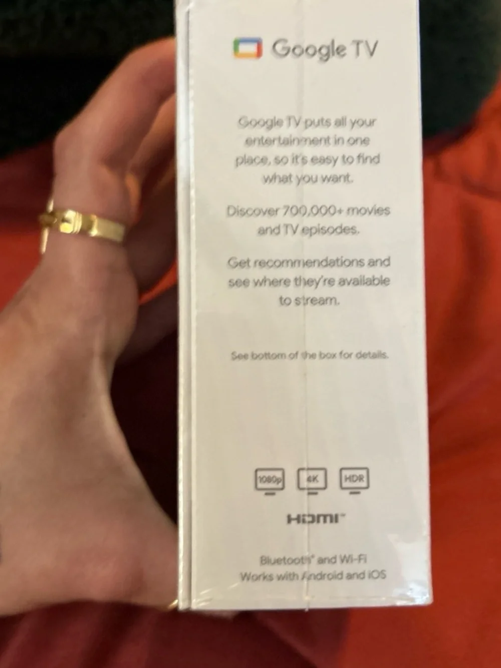 google TV Streaming Dongle in White